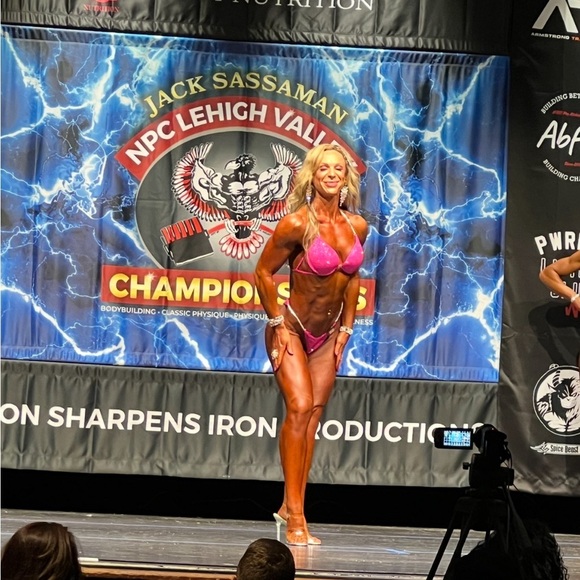 Pink NPC Competition Wellness Bikini - Picture 3 of 8